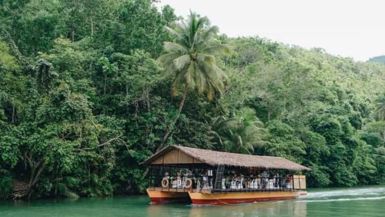 Image of Loboc River and Floating Restaurant
